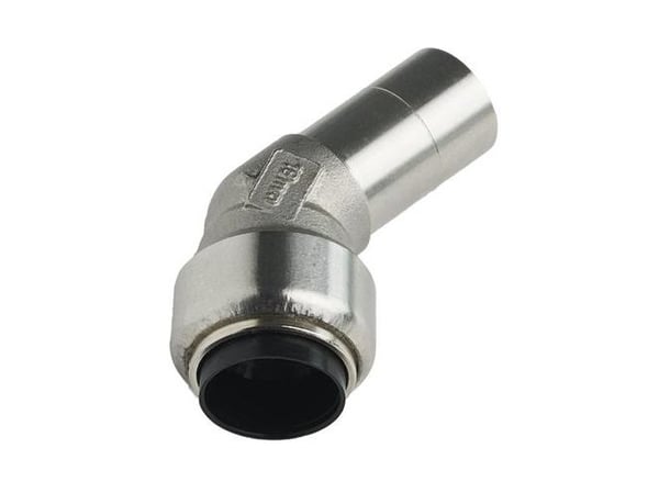 Roth Vinkel 45 Gr. 18 Mm M/N, Rustfri