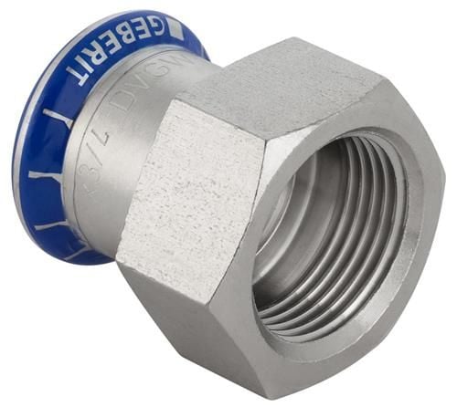 Overg.Mf Rustf 28mm-3/4 - M/indv.Gev MA-Press. Kun M-bakker