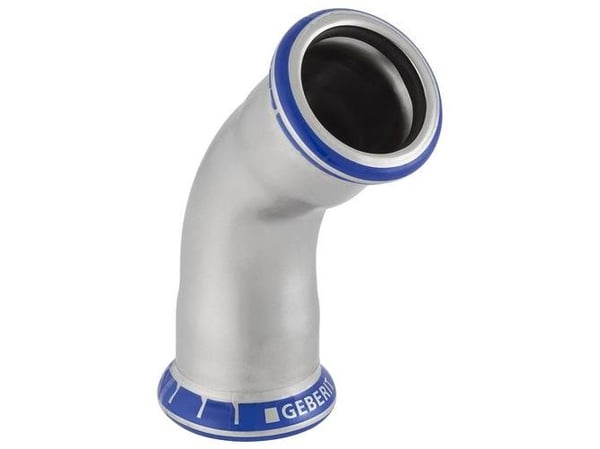 GEBERIT böj 45 grader rostfri 76,1 mm muff/muff mapress