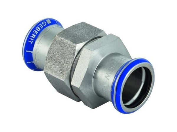 Geberit Mapress rf union med omløber i kromnikkelst: 35mm