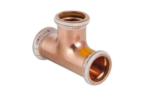 T-rör/koppling Mapress koppar 35 mm för gas (t/gas)