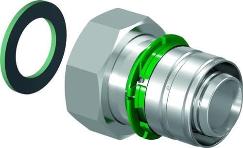Kytkentä s-puristin liitosmutterilla 16mm 3/4'''