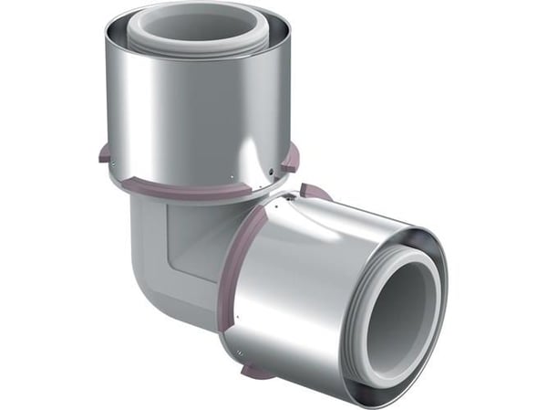 Vinkel S-press plus 90° 75 mm PPSU