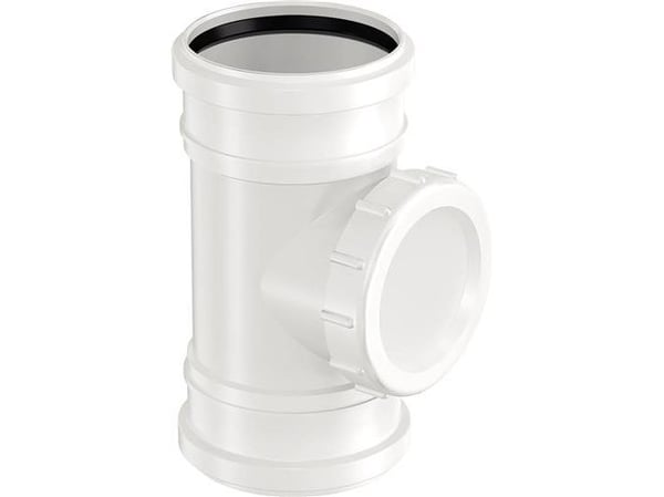 Uponor Decibel renserør 75 mm med 2 mufferia