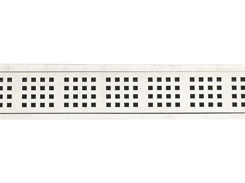 Unidrain ClassicLine square rist - børstet rf stål 1604 1000mm