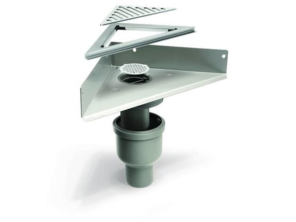 Unidrain ClassicLine afløbssystem 1004 sampak hjørne model