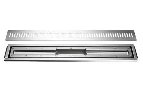 Unidrain afløbsarmatursæt - 800mm vinyl m/rist/ramme st rf