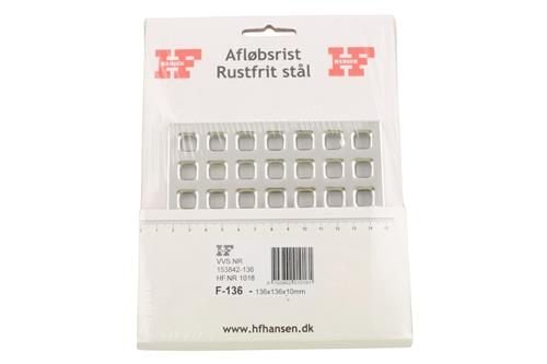 209 mm fyrkantsgaller utan urtag