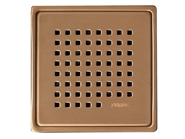 PURUS PVD behandlet kobber rustfri rist og ramme CHESS 150x150mm