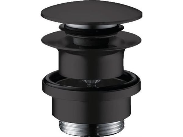 hansGrohe Push-Open bundventil 1 1/4", mat sort