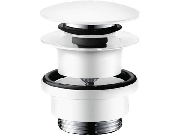 Bundventil Push-Open 11/4'' mat hvid