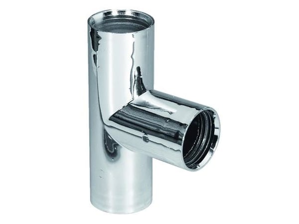 Purus grenrør 90° 32 mm forkromet PP/TPE