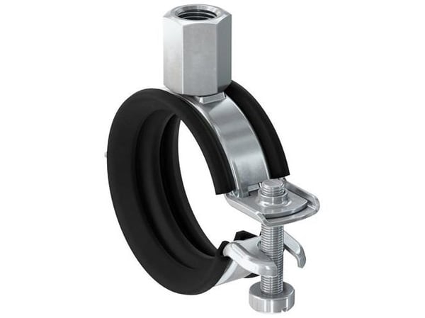 Fischer 562356, Rør klemme, Stål, Sort, 53 - 59 mm, EPDM (pakning), Styren-butadien (SBR), Zink-stål, 1 kN, M8/M10
