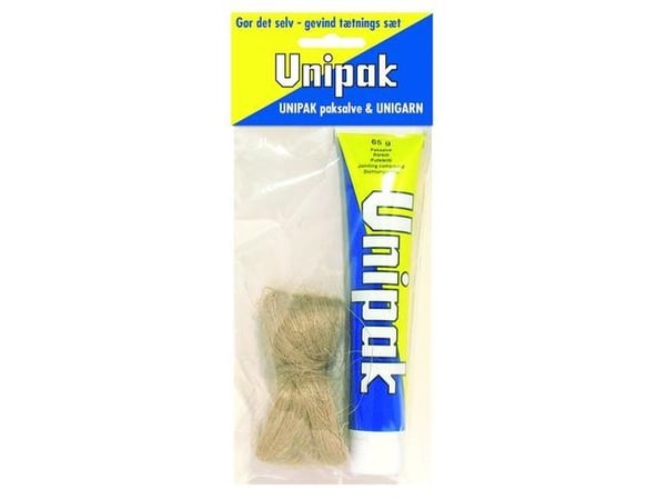 Paksalve & garn i pose - 65 gr. tube paksalve + 13 g pakgarn