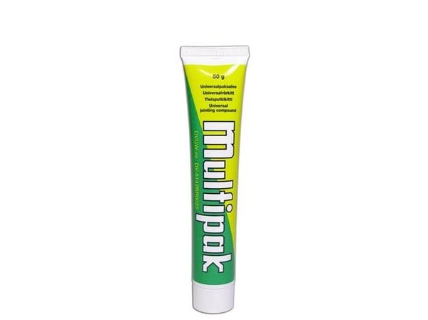 UNIPAK multipack paksalve 50 g för dricksvatten, varmvatten, värme, gas, tryckluft och kylning
