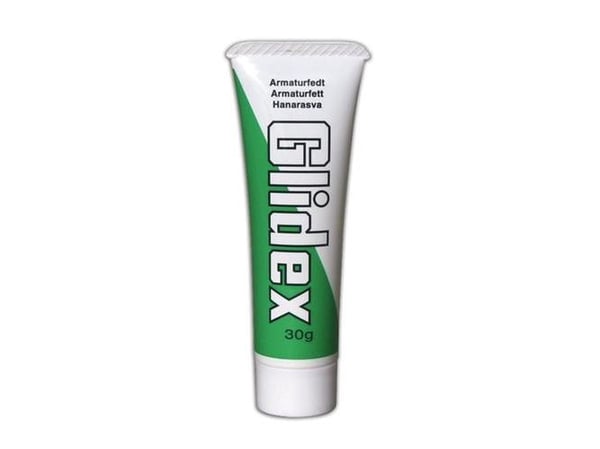 UNIPAK Glidex Armaturfedt 30g tubefremstillet af en 100% ren, lugtsvag silikoneolie.