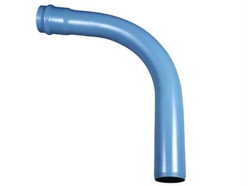 PVC-böj 90° 110 mm PN10 med fast muff. Wavin