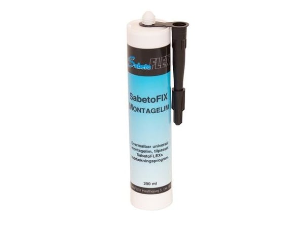 SABETOFLEX Sabetofix tiiviste/liima 290 ml:n tuubissa, väri musta