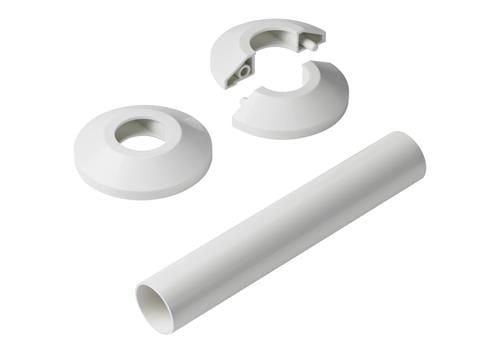 Danfoss vægroset hvid t-RTX - rund t-VHX-DUO-MONO hvid