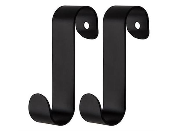 TVS Hooks Ø19 mm BLACK - Koukut pyyhepatterille, Ø19 mm