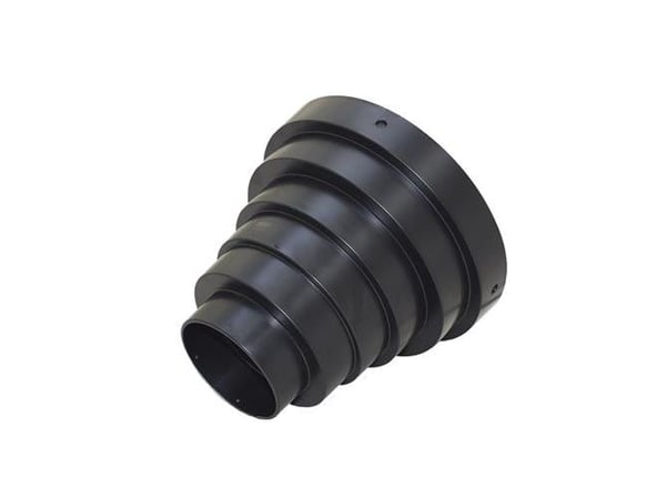 Duka multiadaptor - PVC, Sort, Ø160/150/130-125/110/100/75 mm