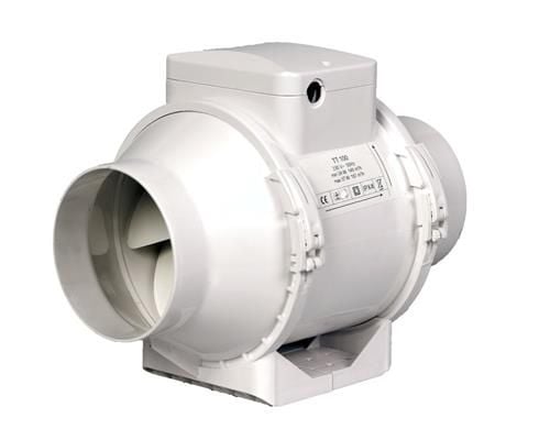 Kanalventilator EL 125 TT, Ø125 mm, hvid