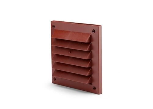 Ventilationsgaller röd 150x150 mm