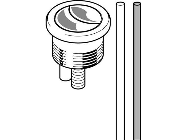 Geberit trykknap 3/6 liter til Euroform