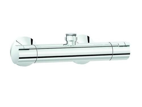 DAMIXA Thermixa Zero termostatarmatur med ¾" studs op for bruserstang og inklusiv rosetter og excentriske forskruninger