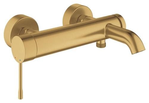 Grohe Essence Ettgreps blandebatteri for badekar og dusj - børstet messing