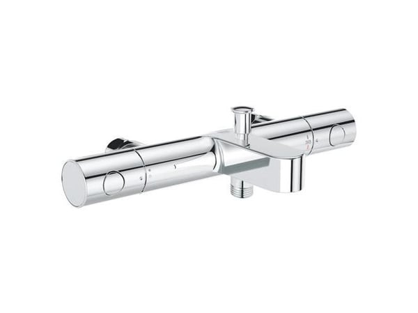 GROHE Grohtherm 800 Cosmopolitan, Krom, Vegg, Roterende ventiler, Dobbel, 1/2, 43 °C