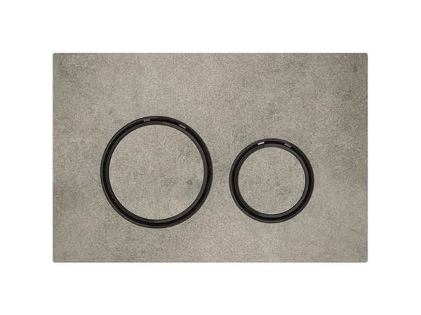 Geberit Sigma 21 betjeningsplade i beton/sort/krom
