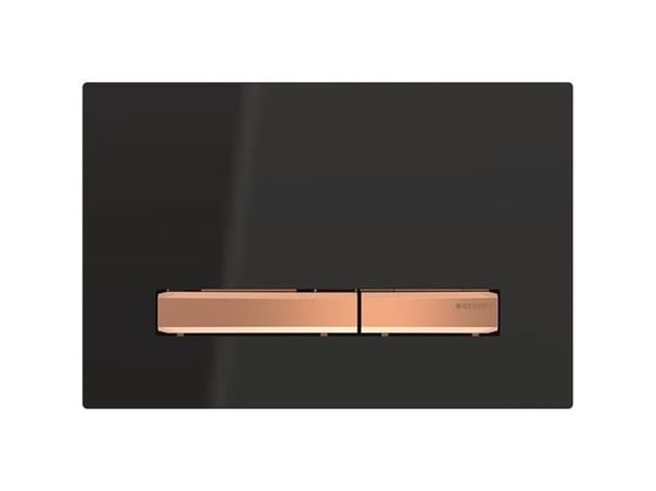 Geberit Sigma 50 betjeningsplade i sort/rødguld