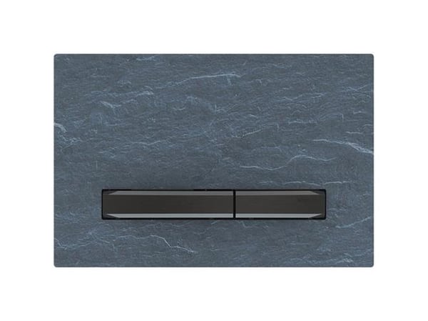 Geberit Sigma 50 betjeningsplade i mustang skifer/sort krom