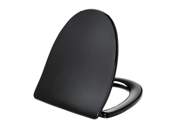 Toalettsits Sign svart soft close m/lock