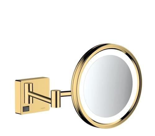 Kosmetikspejl AddStoris m/lys pol.guld