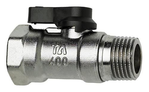 TA 400 Kuglehane Sort 15mm - DN15 sort afspæringsventil