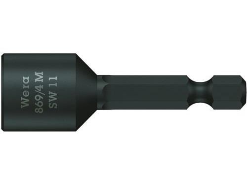 Wera 869/4 M, 1 stykker, Sekskantet, 25,4 / 4 mm (1 / 4"), Sort, Tsjekkisk Republikk, 5 cm