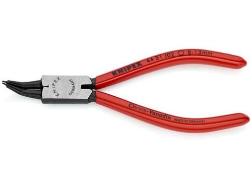 Knipex 44 31 J02, Låseringtang, Kromvanadiumstål, Plast, Rød, 140 mm, 90 g
