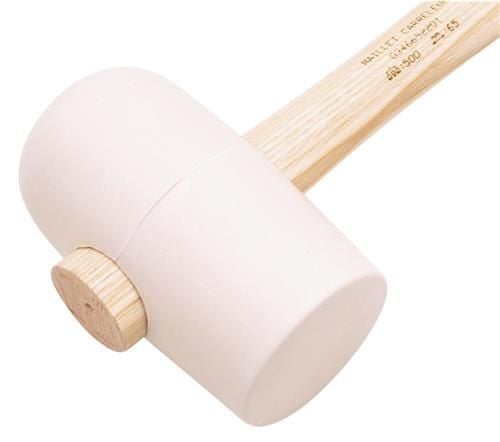 Gummihammer 500g 65-110mm hvid