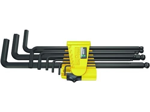 Wera unbrakonøkkelsett hex type L 5/64–3/8" med kule 9 deler (05022171001)