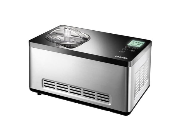 Unold 48845, Kompressor-iskremmaskin, 2 l, 1 boller, Sort, Rustfritt stål, 60 min, LCD