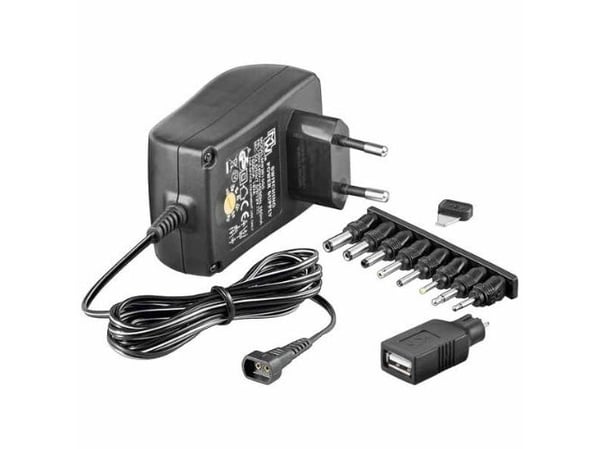 Goobay 64569, Innendørs, AC, DC, 12 V, IP20, 1,8 m, Sort