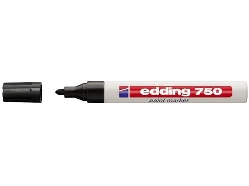edding 750 paint - Markering - permanent - svart - pigmentbläck - 2-4 mm
