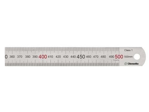 Stållinjal 500x30x1,2 mm