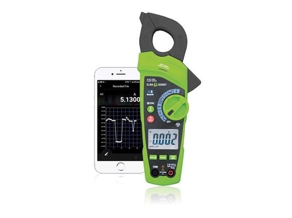 ELMA INSTRUMENTS Elma 9200BT er et robust sand RMS AC/DC tangamperemeter udstyret med Bluetoothfunktion.