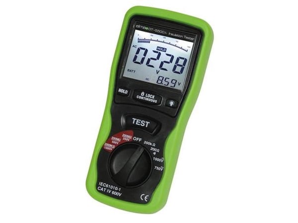 Multimeter med isoleringstestare DT5500A