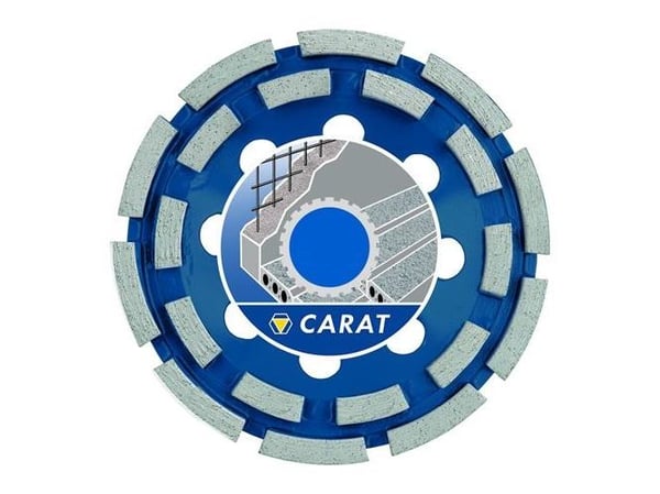 Carat kopsten beton Ø125x22,2 - Kopsten til slibning af beton og hårde stentyper.