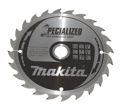 Makita Specialized - Sirkelformet sagblad - for tre - 136 mm - 24 tenner