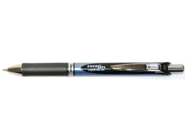 Pentel Energel Klick, Svart, 0,5 mm